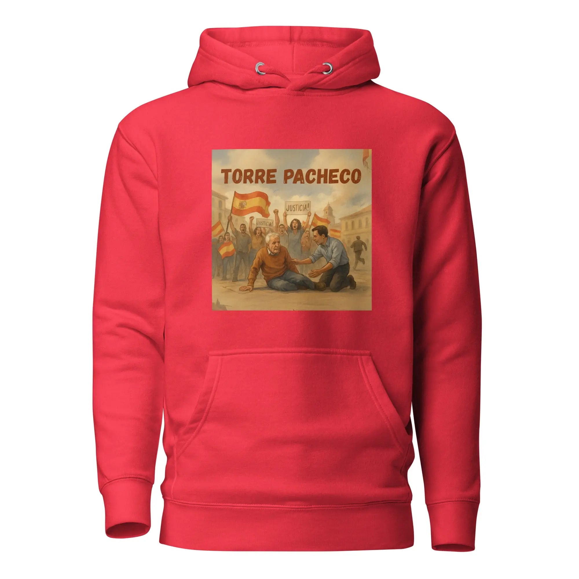 Comprar Sudadera con capucha unisex La Flamenca de Borgoña, Bandera de España, Cruz de Borgoña, Patricia Muñoz, VOX