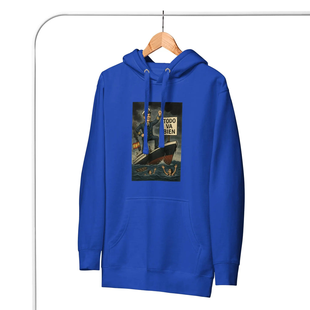 Comprar Sudadera con capucha unisex La Flamenca de Borgoña, Bandera de España, Cruz de Borgoña, Patricia Muñoz, VOX