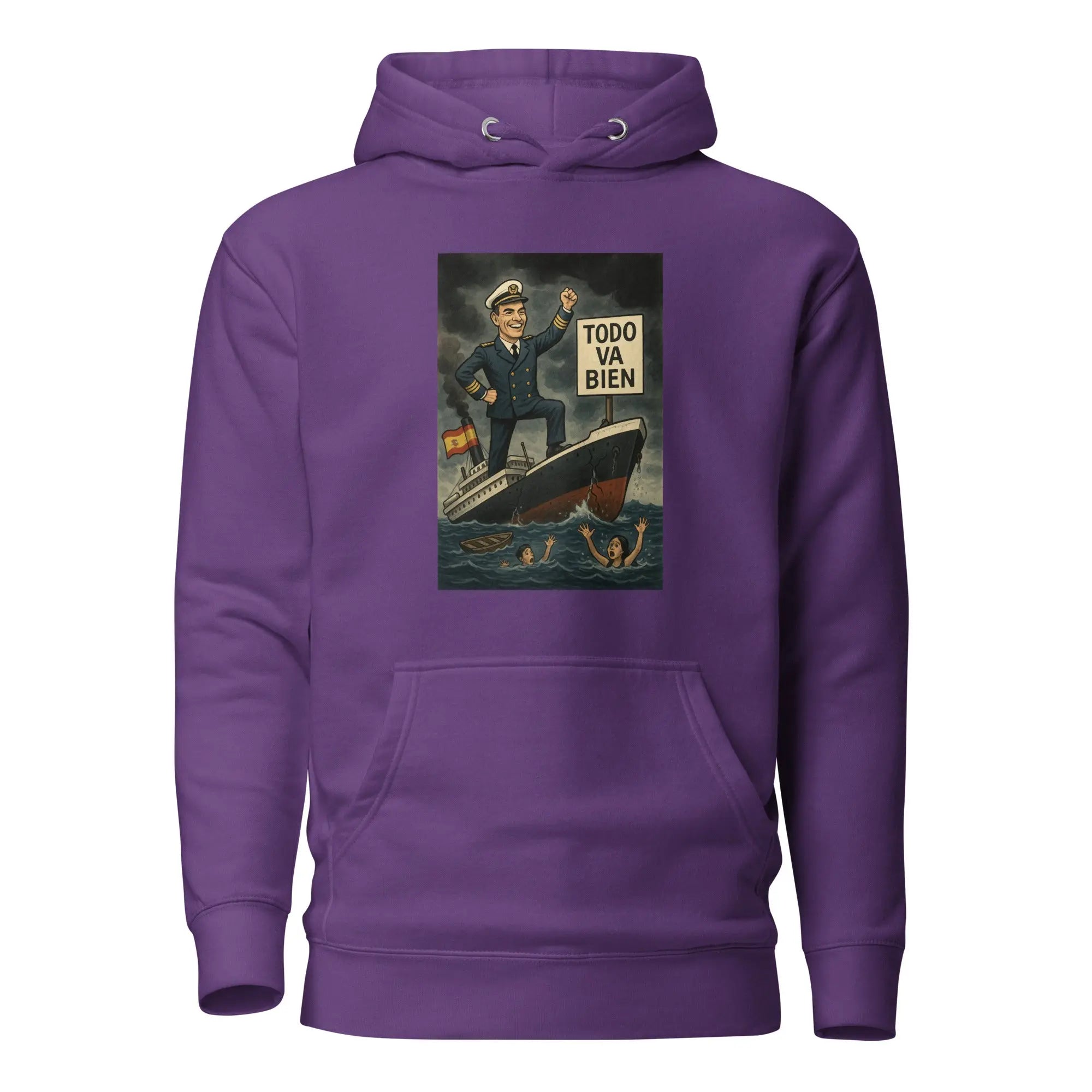 Comprar Sudadera con capucha unisex La Flamenca de Borgoña, Bandera de España, Cruz de Borgoña, Patricia Muñoz, VOX