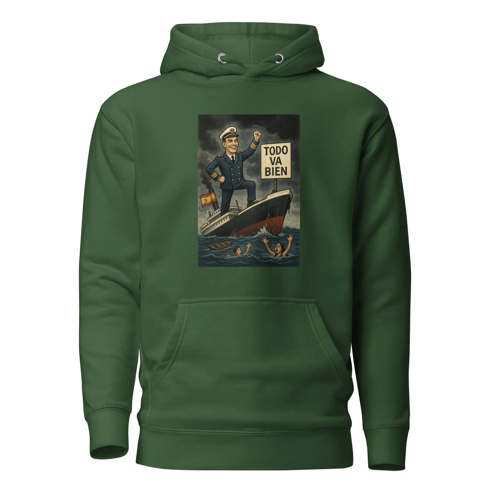 Comprar Sudadera con capucha unisex La Flamenca de Borgoña, Bandera de España, Cruz de Borgoña, Patricia Muñoz, VOX
