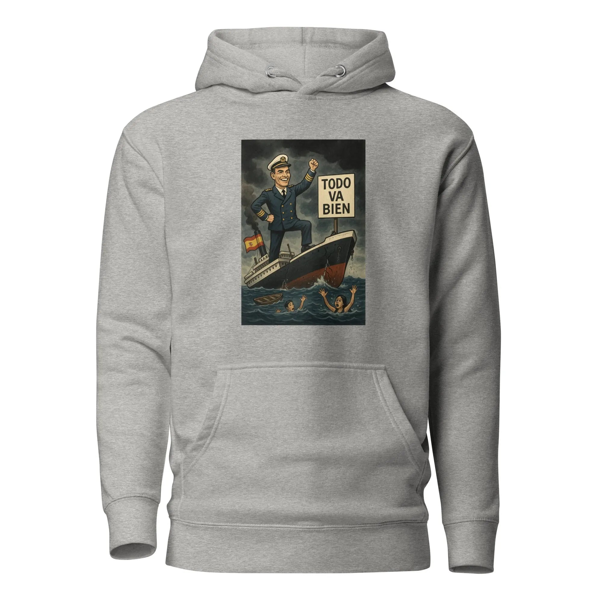 Comprar Sudadera con capucha unisex La Flamenca de Borgoña, Bandera de España, Cruz de Borgoña, Patricia Muñoz, VOX