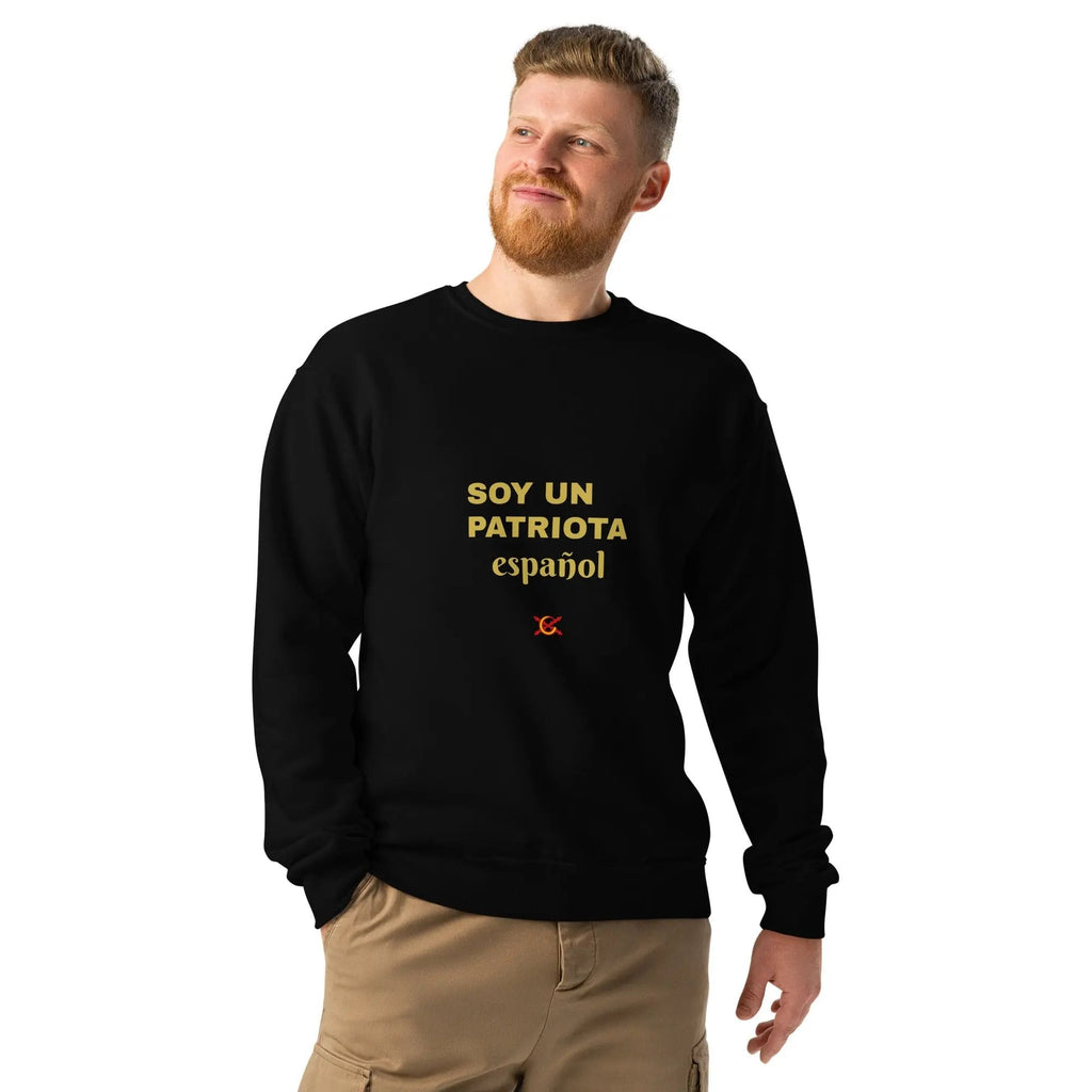 Comprar Sudadera cuello redondo "Soy un patriota español" La Flamenca de Borgoña Bandera España