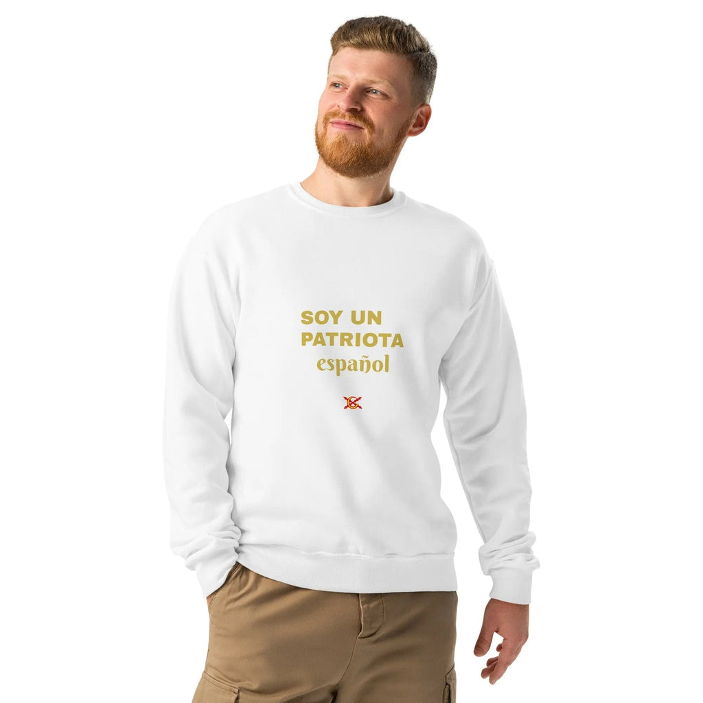 Comprar Sudadera cuello redondo "Soy un patriota español" La Flamenca de Borgoña Bandera España