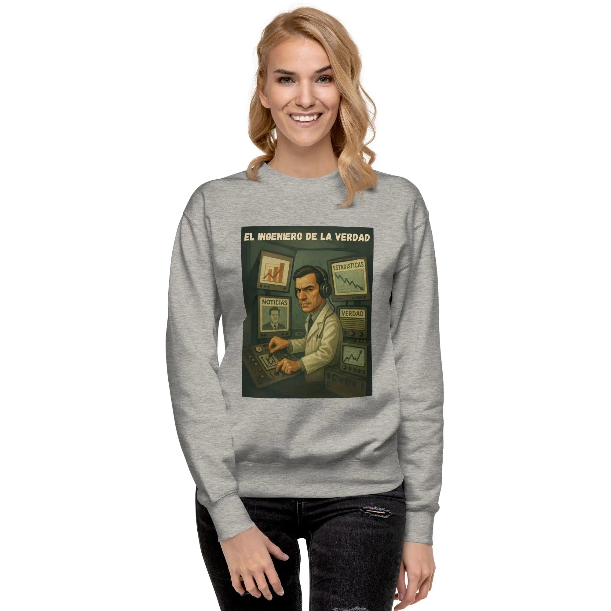 Comprar Sudadera "El ingeniero de la Verdad" Bandera España La Flamenca de Borgoña Patricia Muñoz VOX