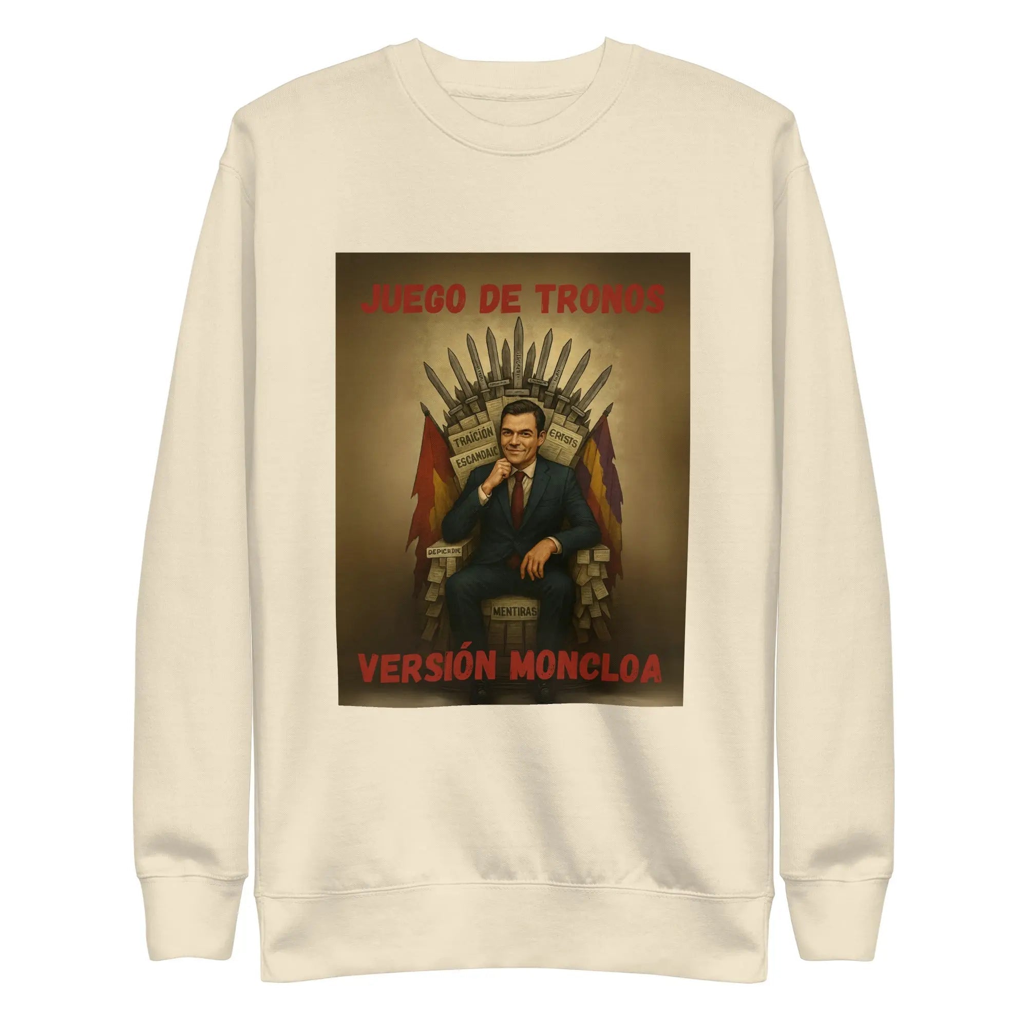 Comprar Sudadera "Juego de Tronos: Versión Moncloa" Bandera España La Flamenca de Borgoña Patricia Muñoz VOX