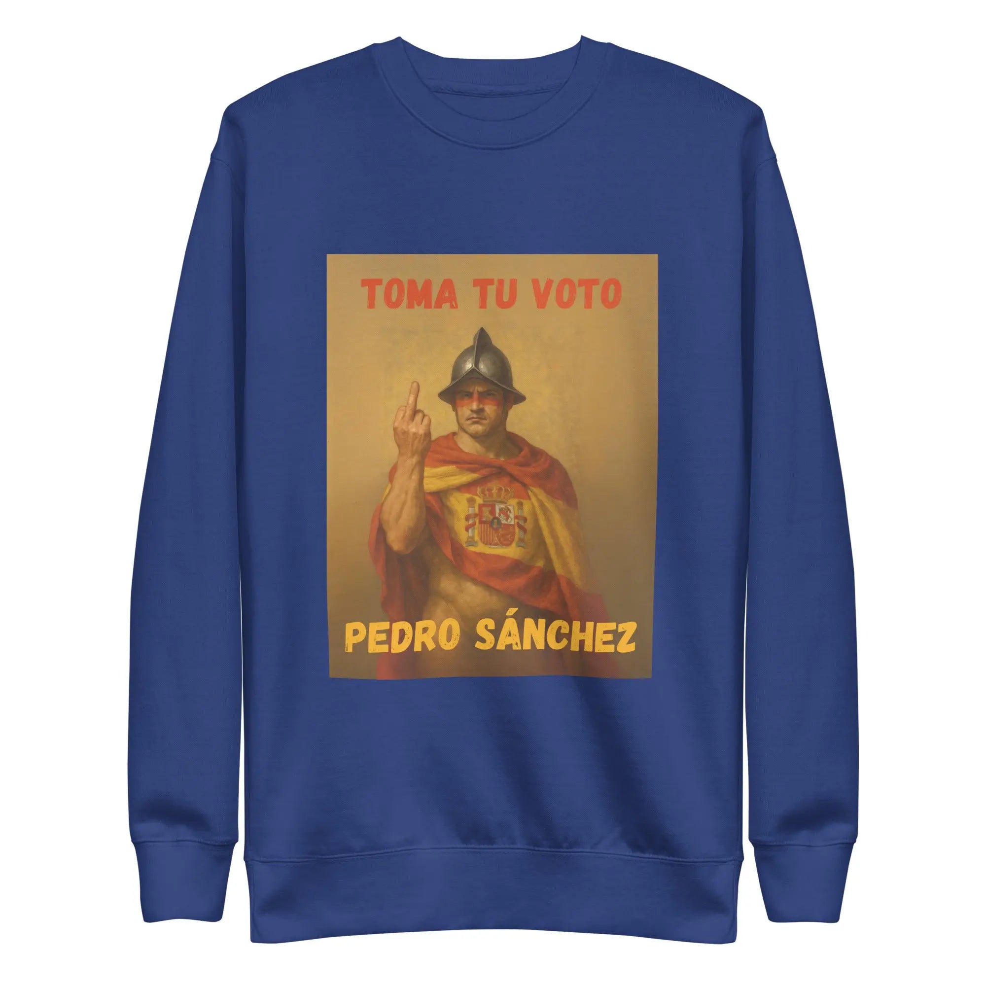 Comprar Sudadera "Toma tu voto Pedro Sánchez" Bandera España La Flamenca de Borgoña Patricia Muñoz VOX