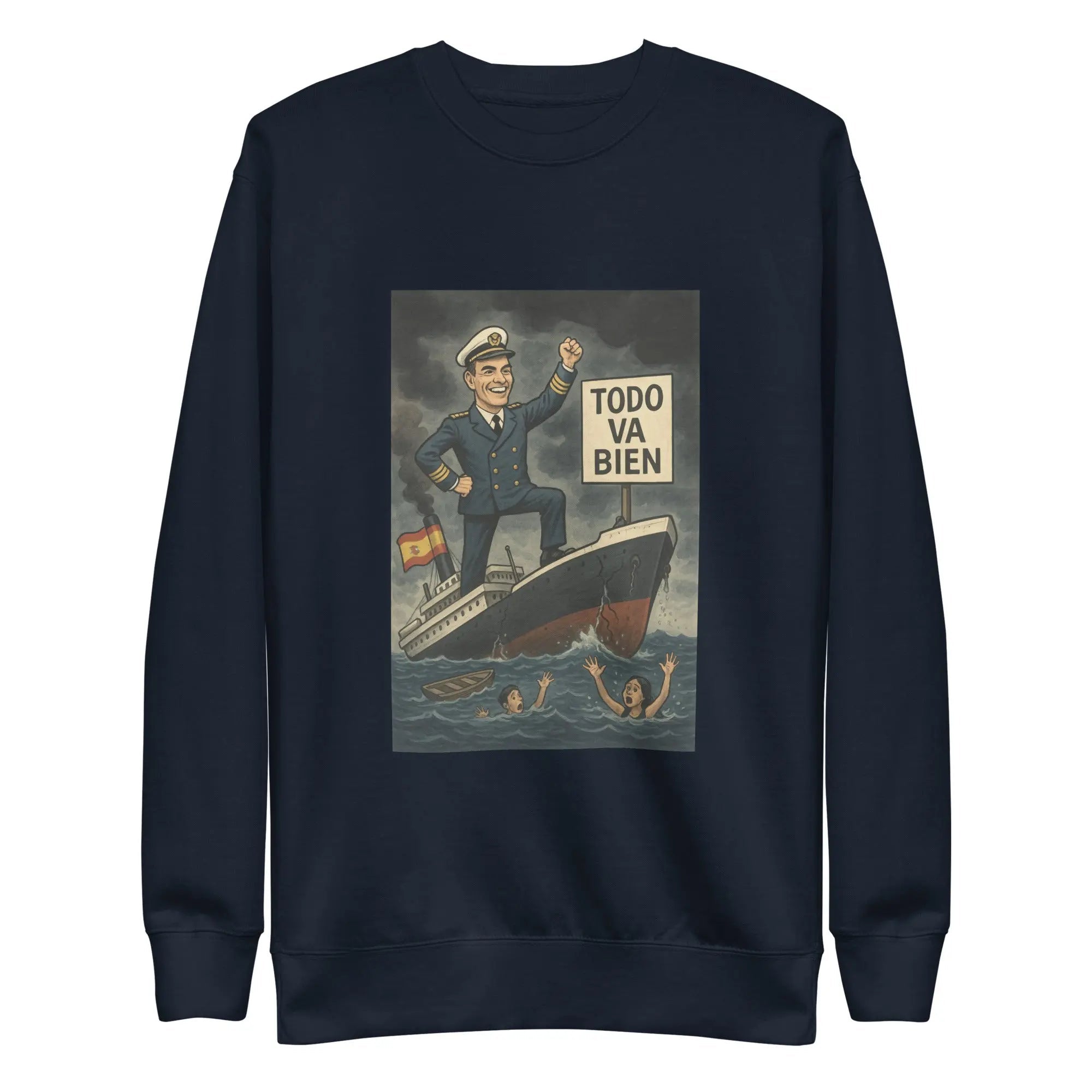 Comprar Sudadera gruesa unisex La Flamenca de Borgoña, Bandera de España, Cruz de Borgoña, Patricia Muñoz, VOX