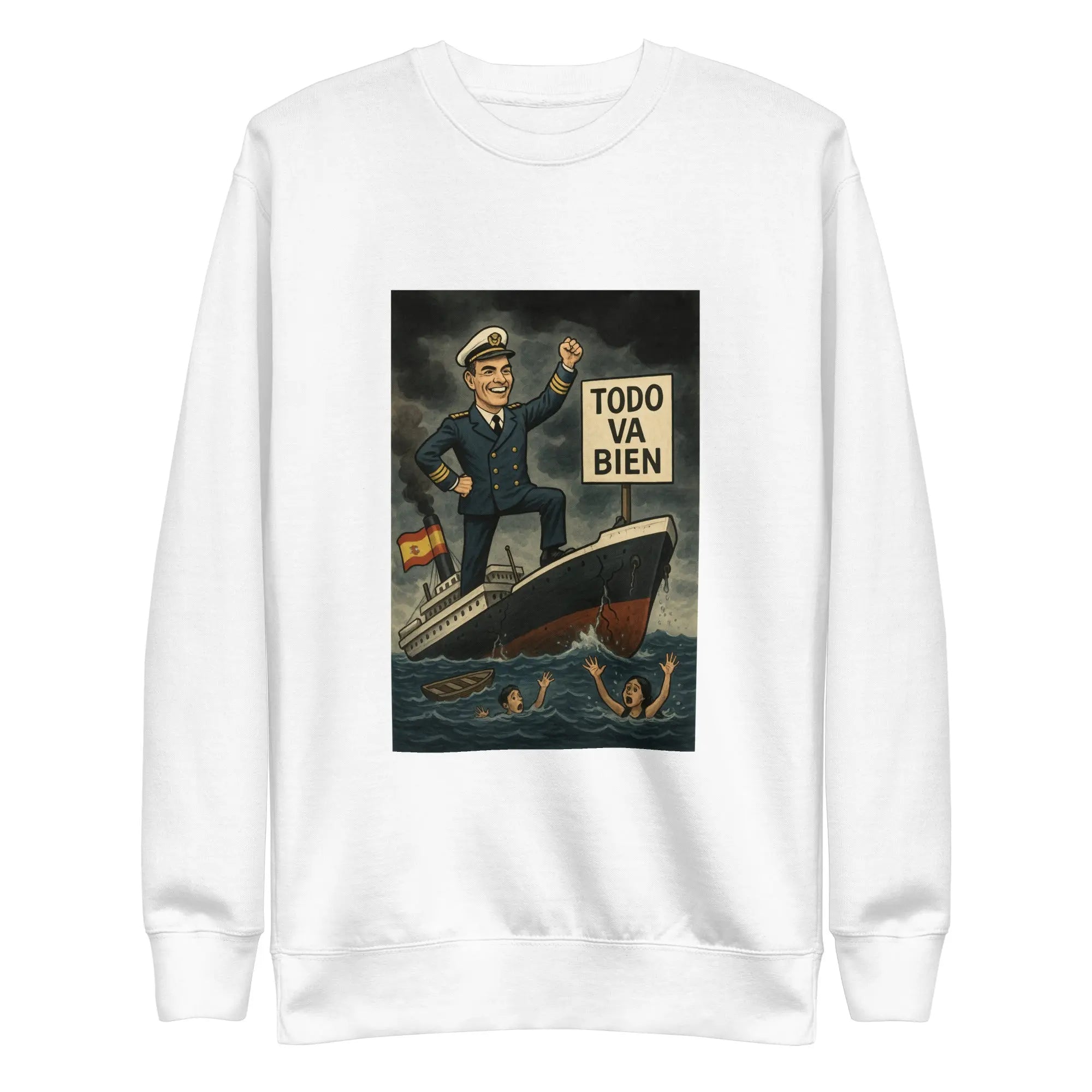 Comprar Sudadera gruesa unisex La Flamenca de Borgoña, Bandera de España, Cruz de Borgoña, Patricia Muñoz, VOX