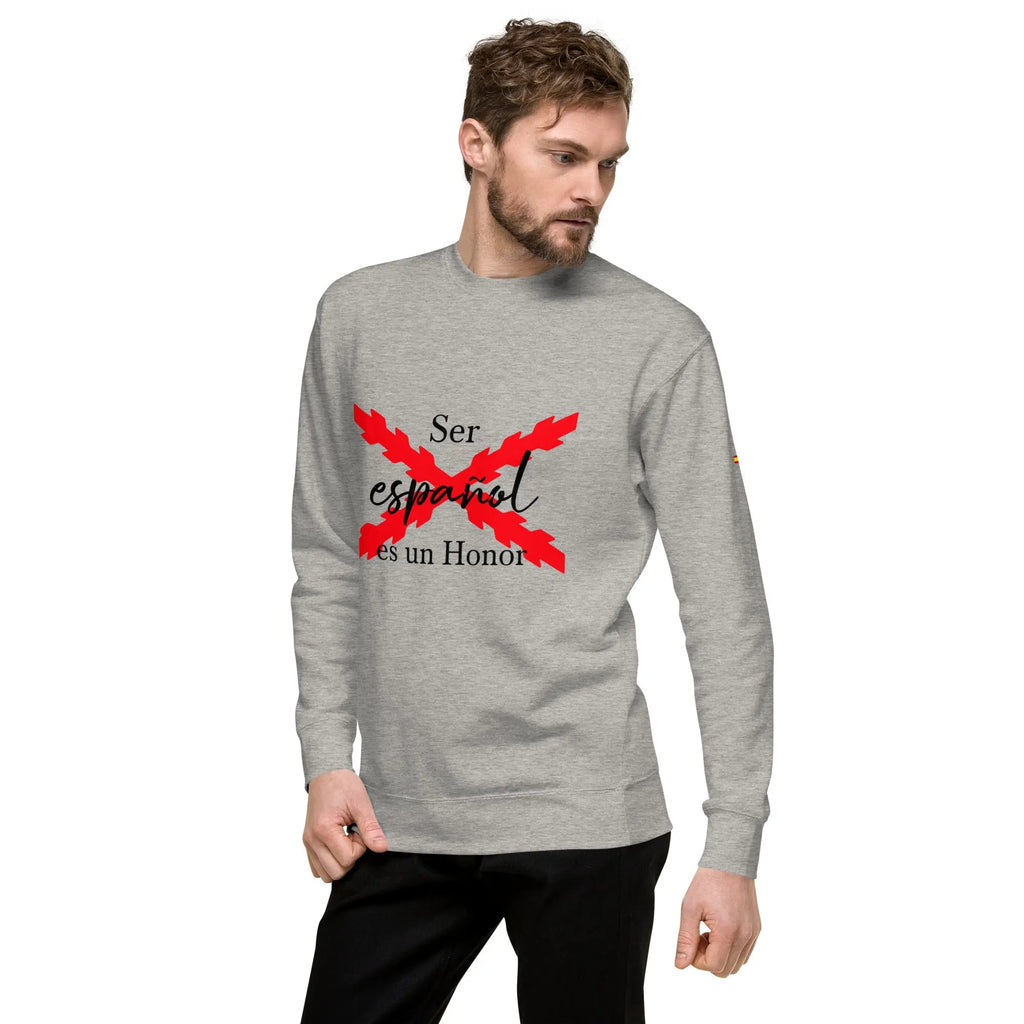 Comprar Sudadera gruesa unisex Ser español es un Honor Bandera España La Flamenca de Borgoña Patricia Muñoz VOX