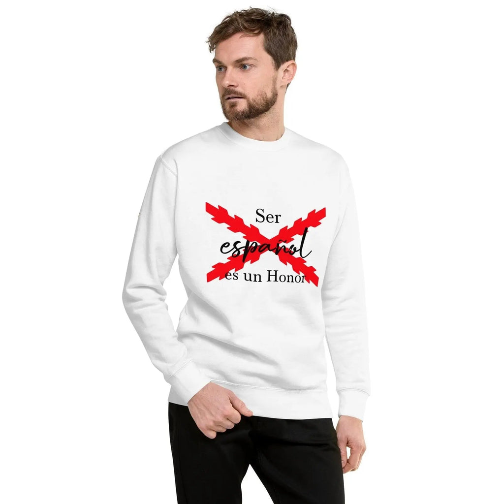 Comprar Sudadera gruesa unisex Ser español es un Honor Bandera España La Flamenca de Borgoña Patricia Muñoz VOX