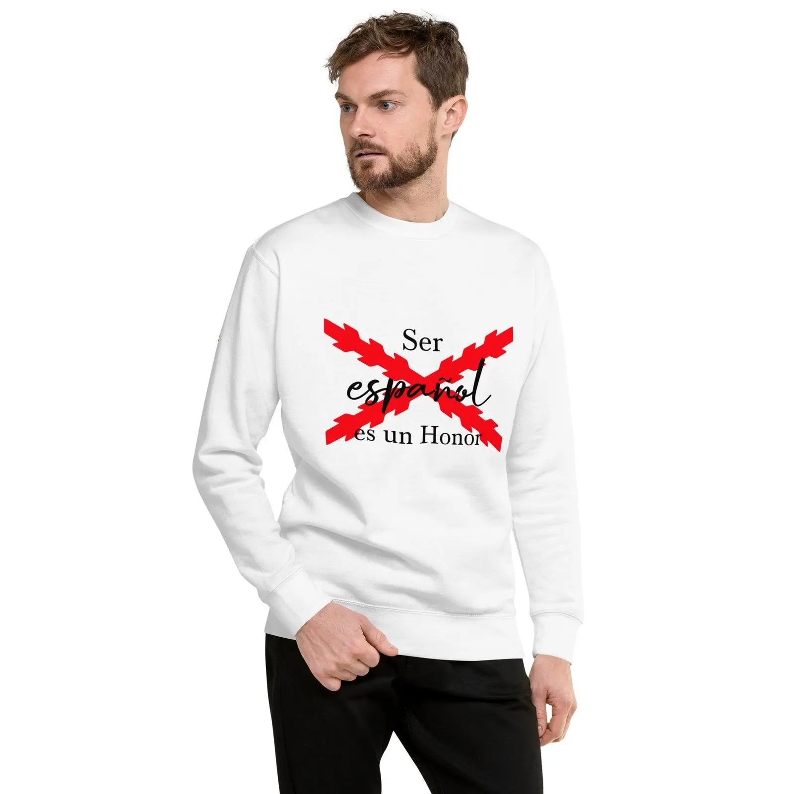 Comprar Sudadera gruesa unisex Ser español es un Honor Bandera España La Flamenca de Borgoña Patricia Muñoz VOX