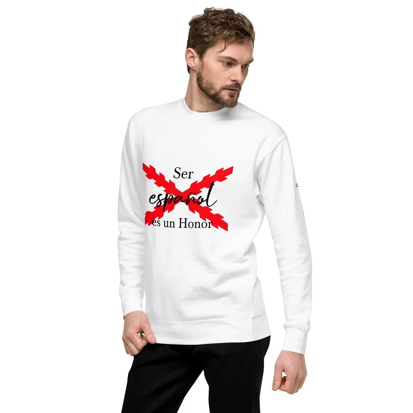 Comprar Sudadera gruesa unisex Ser español es un Honor Bandera España La Flamenca de Borgoña Patricia Muñoz VOX