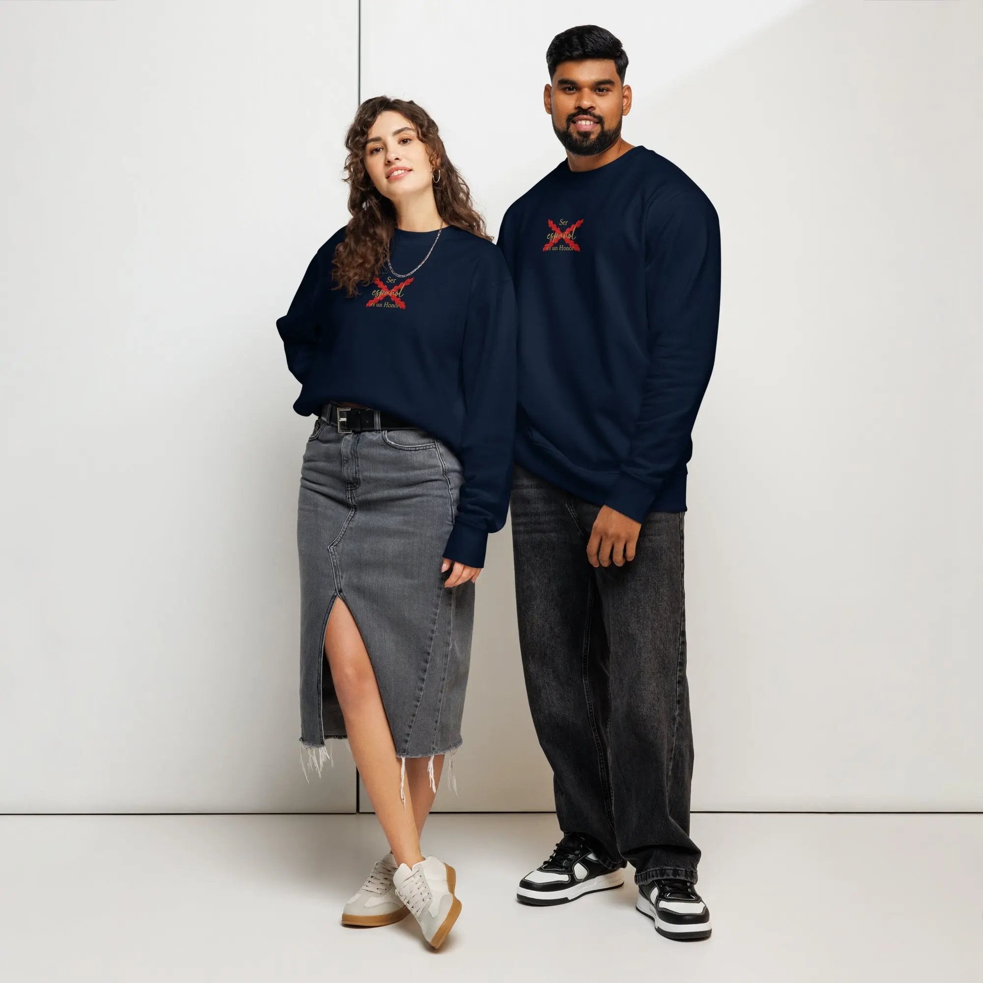 Comprar Sudadera orgánica unisex "Ser español es un Honor" La Flamenca de Borgoña Bandera España