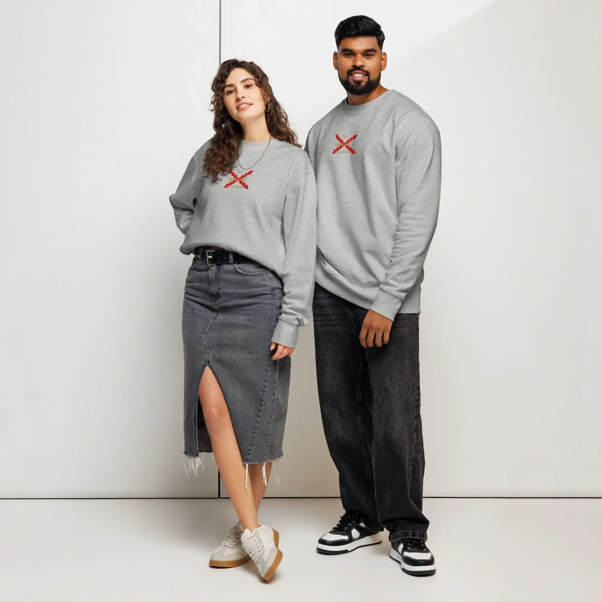 Comprar Sudadera orgánica unisex "Ser español es un Honor" La Flamenca de Borgoña Bandera España