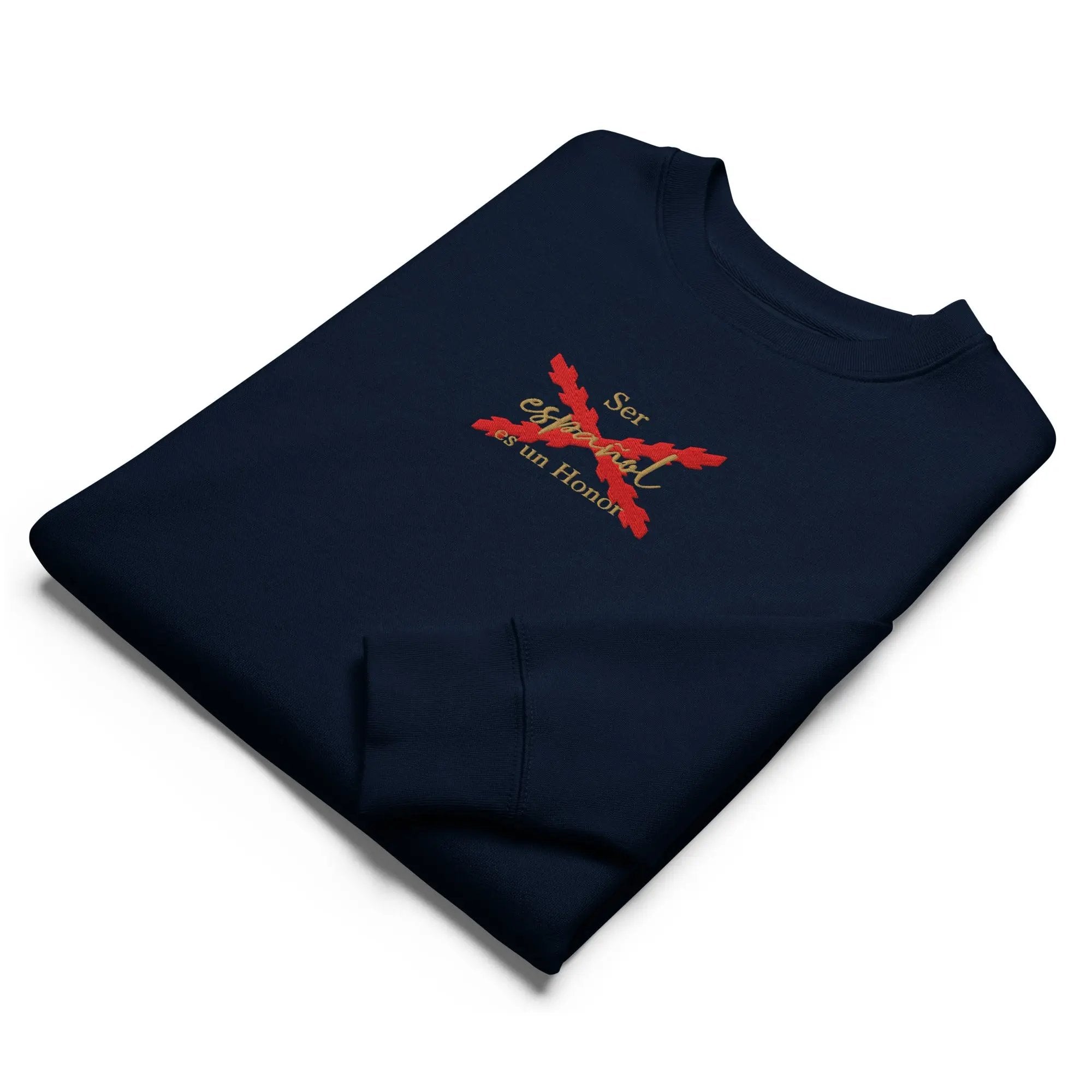 Comprar Sudadera orgánica unisex "Ser español es un Honor" La Flamenca de Borgoña Bandera España