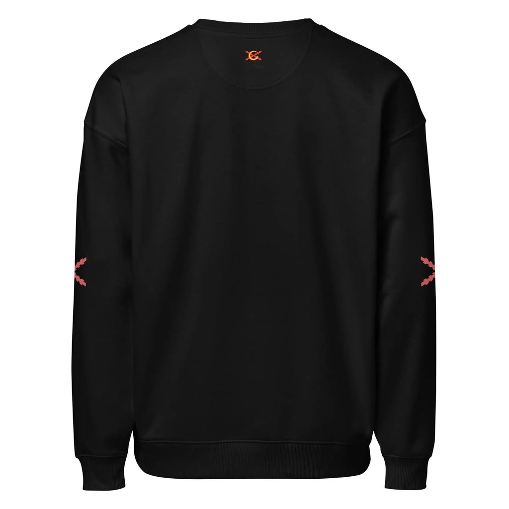 Comprar Sudadera oversize orgánica unisex "Tu regere imperio fluctus Hispane Memento" La Flamenca de Borgoña Bandera España