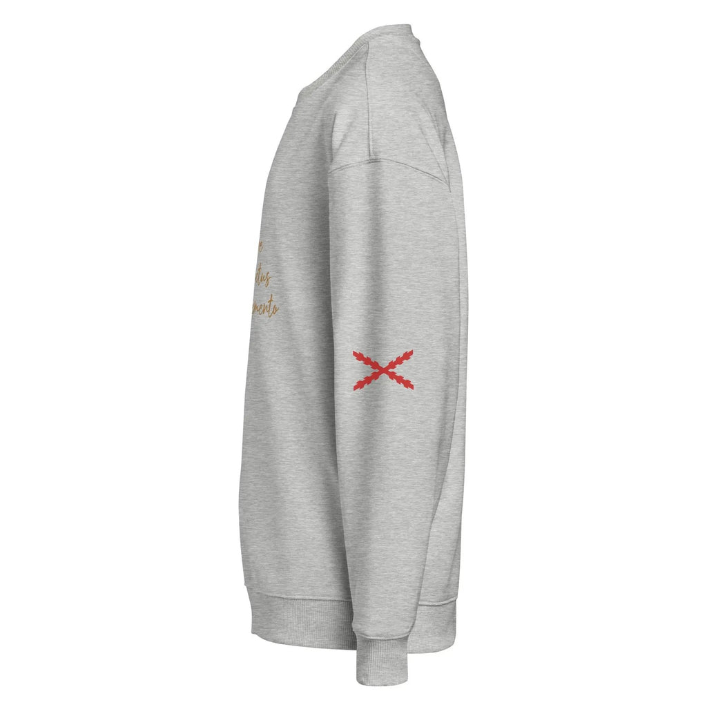 Comprar Sudadera oversize orgánica unisex "Tu regere imperio fluctus Hispane Memento" La Flamenca de Borgoña Bandera España