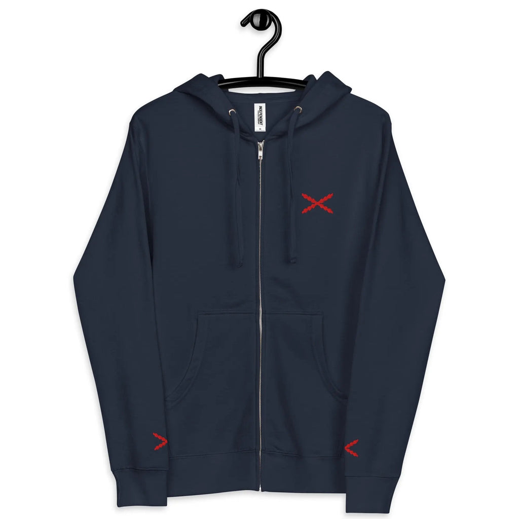 Comprar Sudadera polar con capucha y cremallera unisex Cruz de Borgoña La Flamenca de Borgoña Bandera España