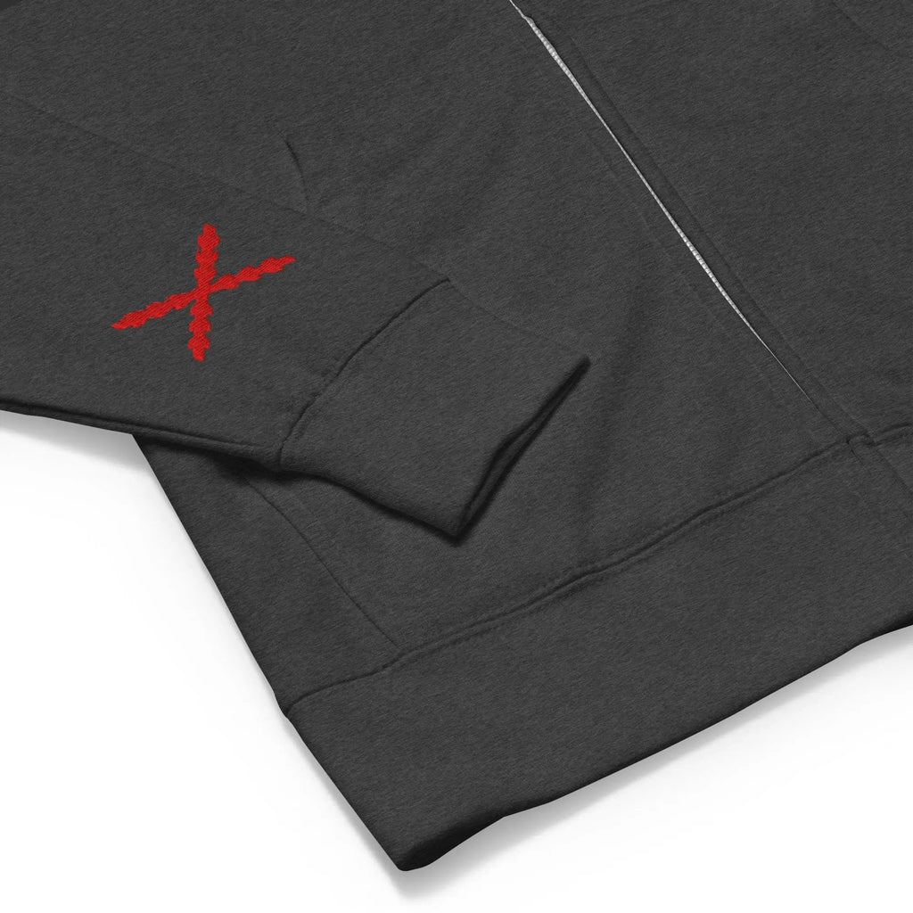 Comprar Sudadera polar con capucha y cremallera unisex Cruz de Borgoña La Flamenca de Borgoña Bandera España