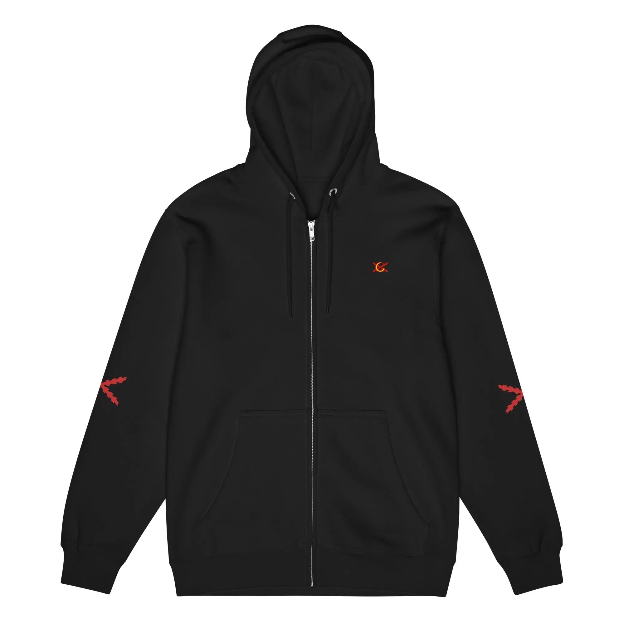 Comprar Sudadera premium con cremallera completa "Ser español es un Honor" La Flamenca de Borgoña Bandera España