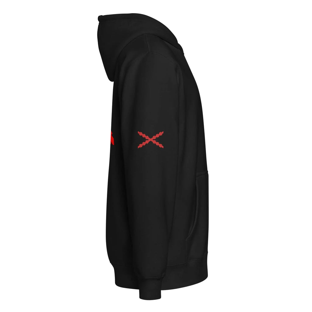 Comprar Sudadera premium con cremallera completa "Ser español es un Honor" La Flamenca de Borgoña Bandera España