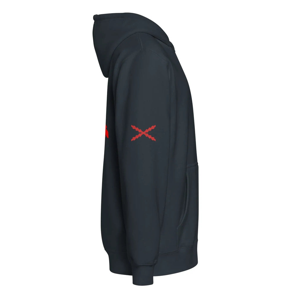 Comprar Sudadera premium con cremallera completa "Ser español es un Honor" La Flamenca de Borgoña Bandera España