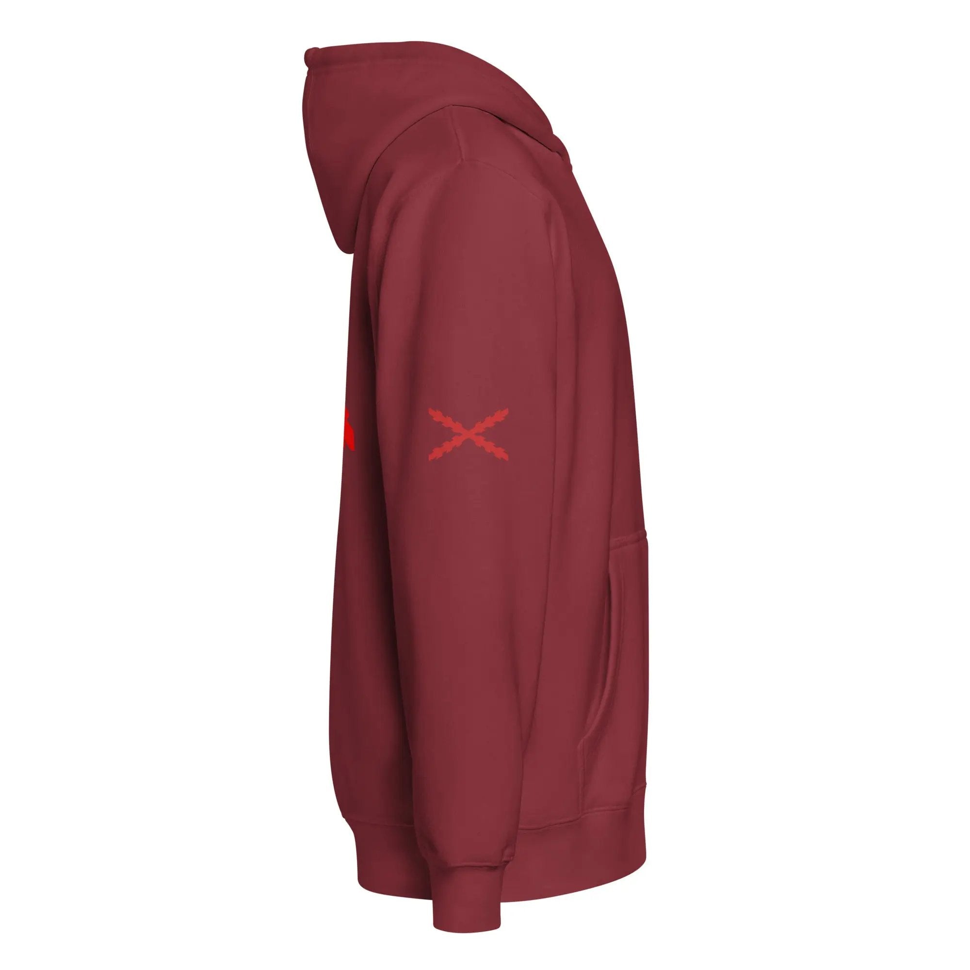 Comprar Sudadera premium con cremallera completa "Ser español es un Honor" La Flamenca de Borgoña Bandera España