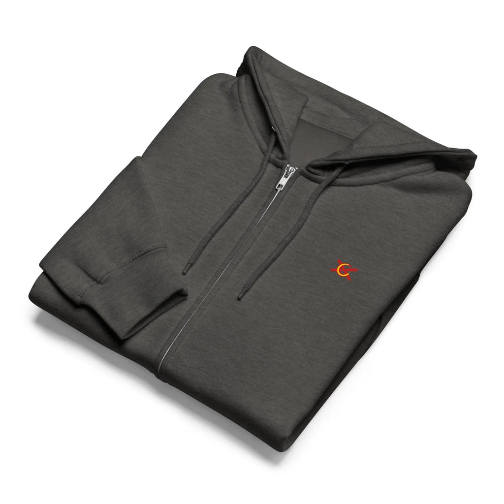 Comprar Sudadera premium con cremallera completa "Ser español es un Honor" La Flamenca de Borgoña Bandera España