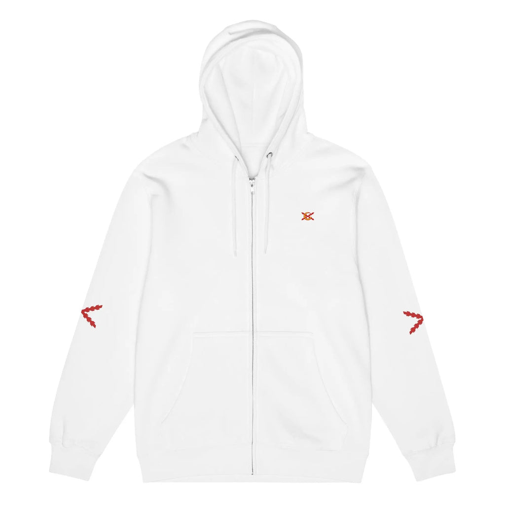 Comprar Sudadera premium con cremallera completa "Ser español es un Honor" La Flamenca de Borgoña Bandera España