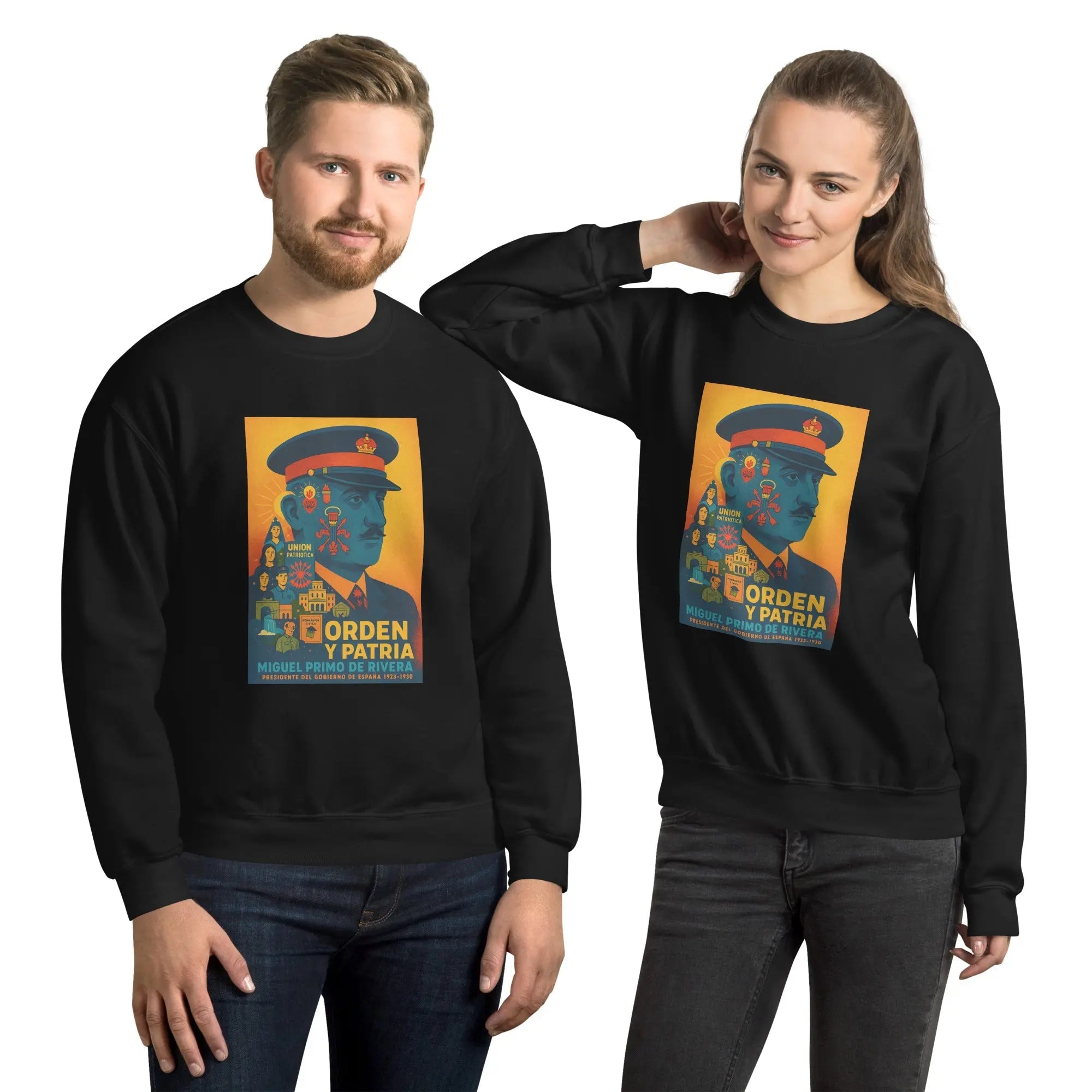 Comprar Sudadera unisex La Flamenca de Borgoña, Bandera de España, Cruz de Borgoña, Patricia Muñoz, VOX