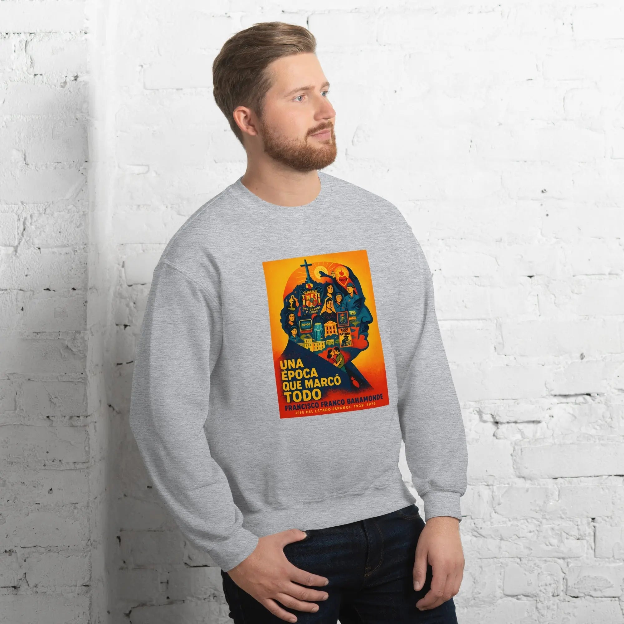 Comprar Sudadera unisex La Flamenca de Borgoña, Bandera de España, Cruz de Borgoña, Patricia Muñoz, VOX