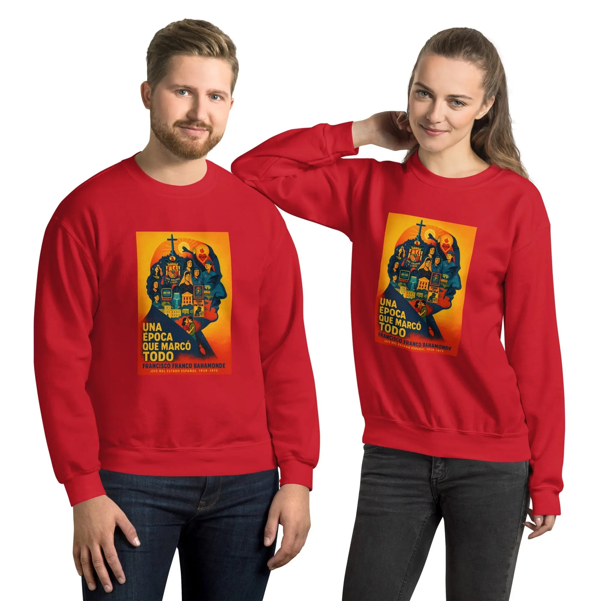 Comprar Sudadera unisex La Flamenca de Borgoña, Bandera de España, Cruz de Borgoña, Patricia Muñoz, VOX