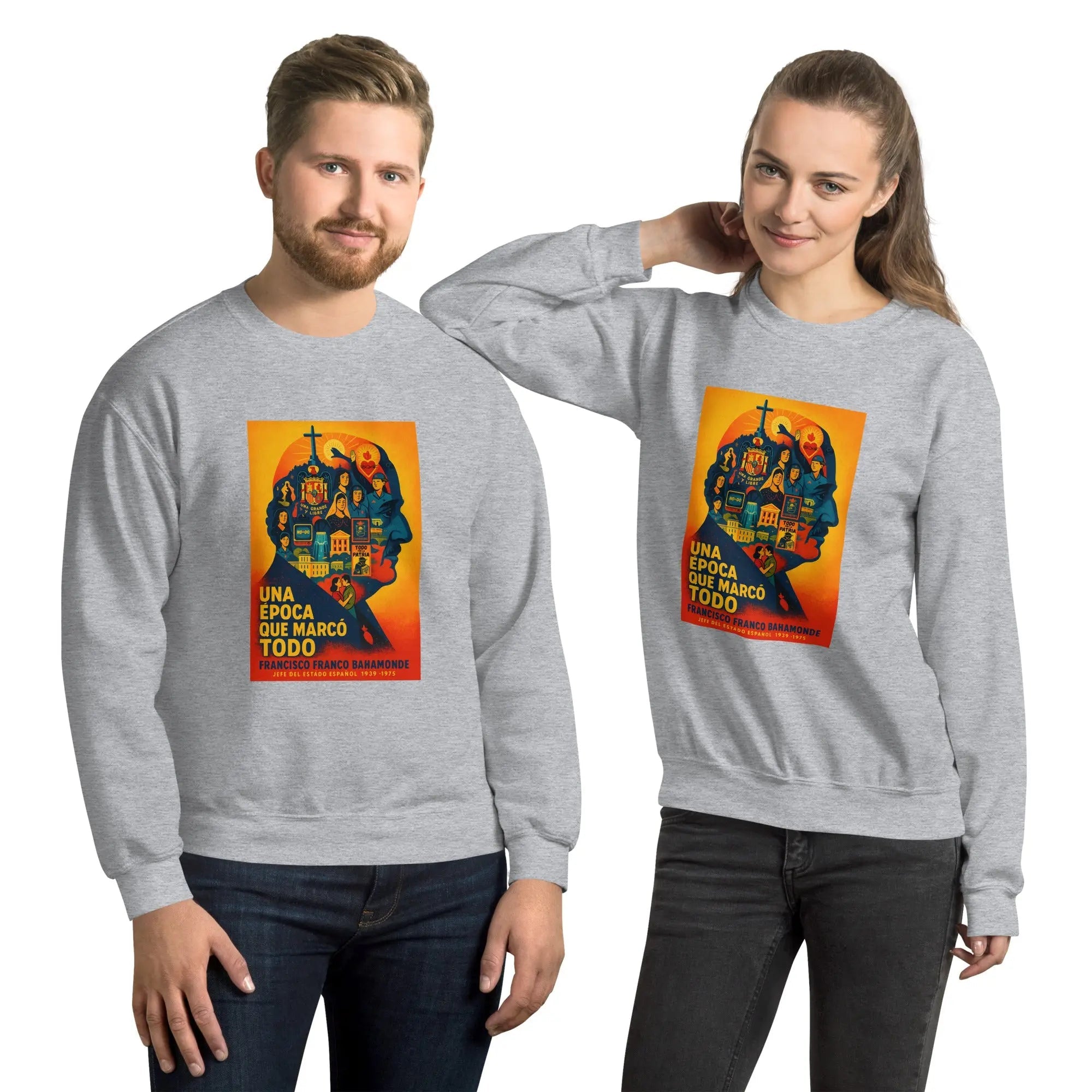 Comprar Sudadera unisex La Flamenca de Borgoña, Bandera de España, Cruz de Borgoña, Patricia Muñoz, VOX