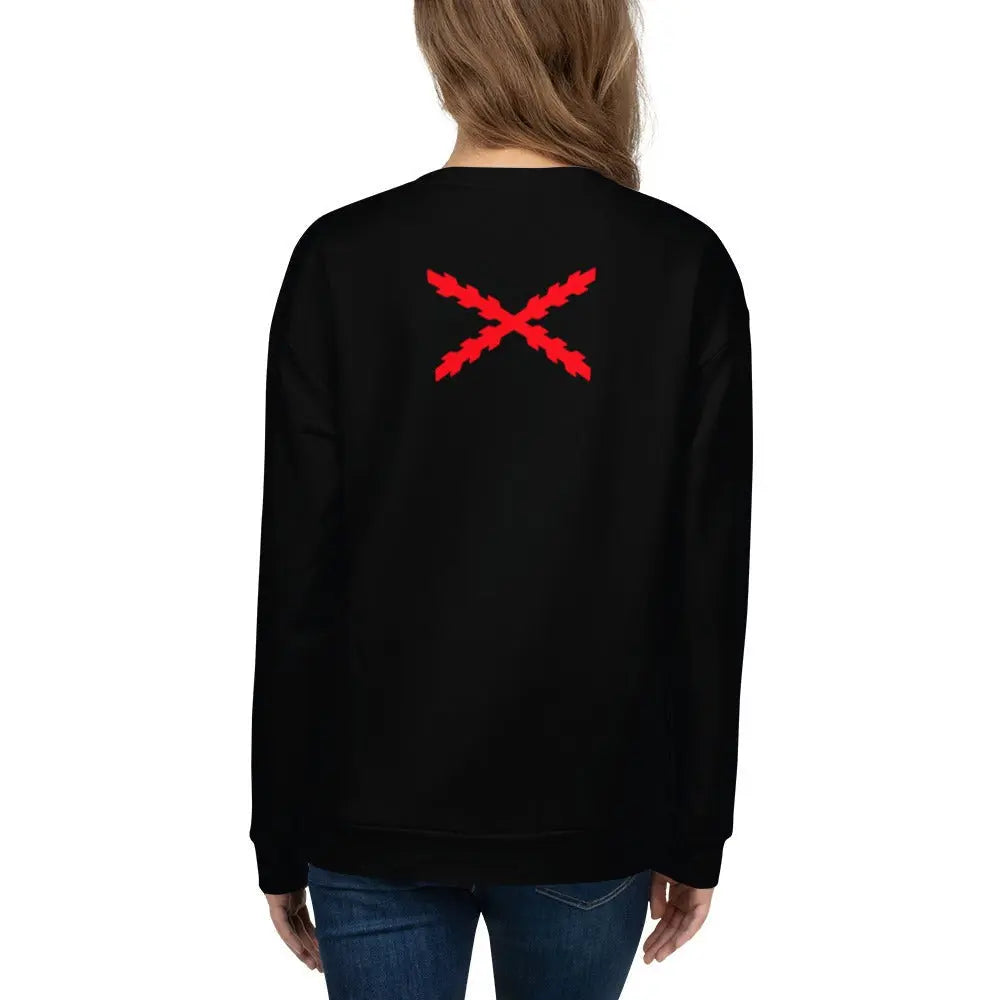 Comprar Sudadera mujer Tu regere imperio fluctus Hispane memento Bandera España La Flamenca de Borgoña Patricia Muñoz VOX