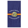 Comprar Toalla de Playa Fuerza y Honor al militar español Bandera España La Flamenca de Borgoña Patricia Muñoz VOX