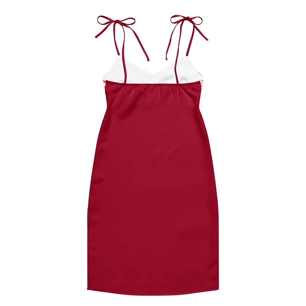 Comprar Vestido midi con tirantes ajustables Cruz de Borgoña La Flamenca de Borgoña Bandera España