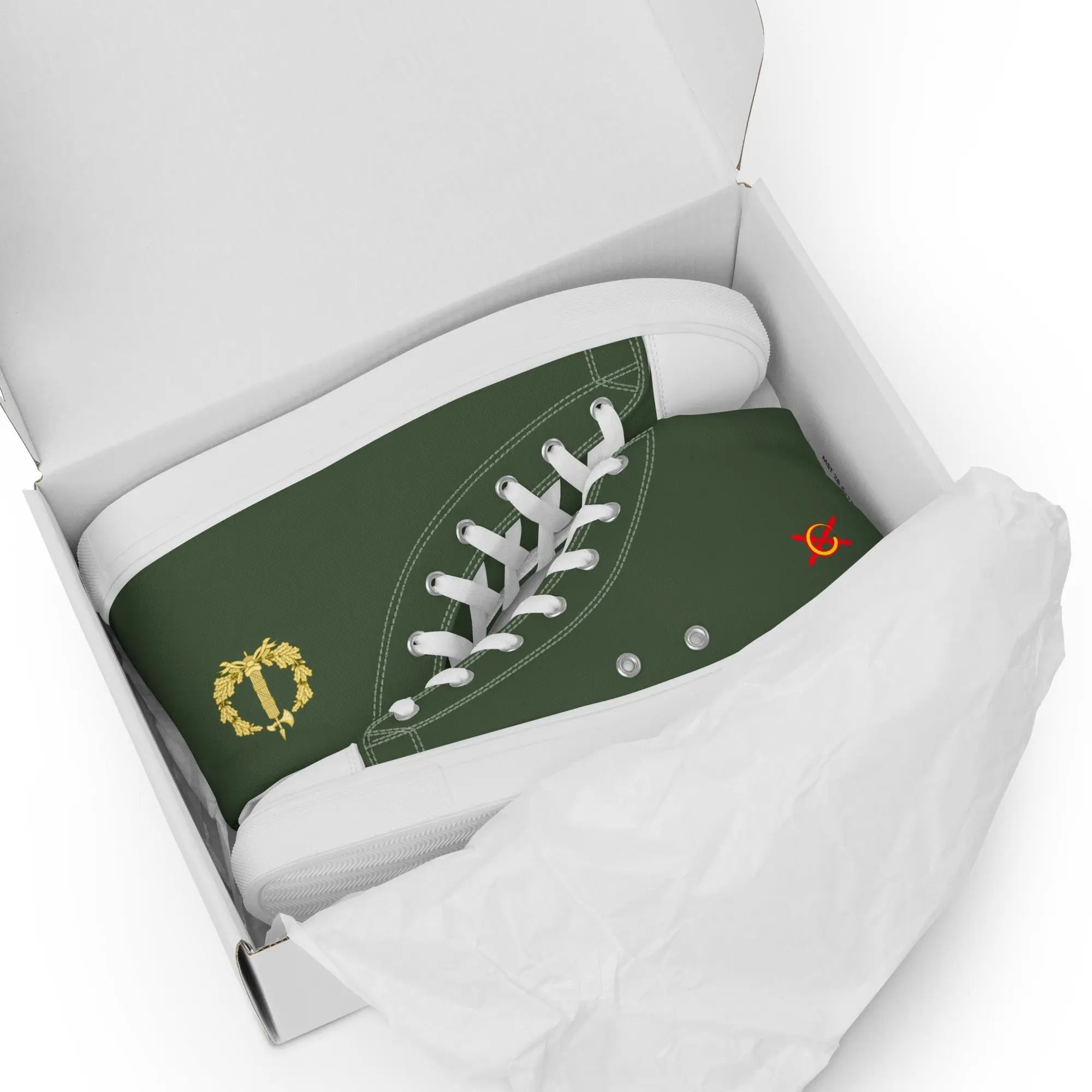 Comprar Zapatillas Cuerpo Jurídico Militar caña alta hombre Bandera España La Flamenca de Borgoña Patricia Muñoz VOX
