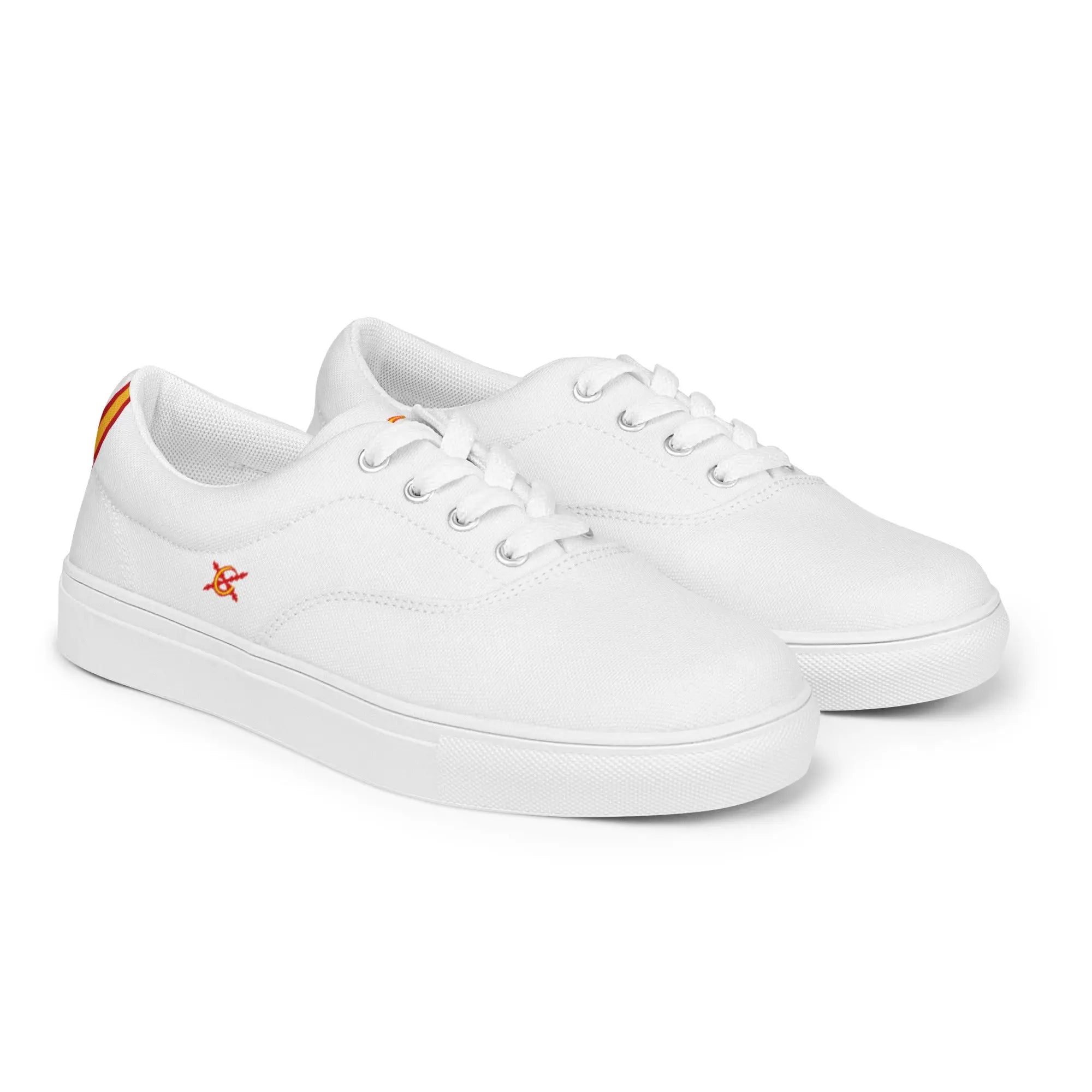 Comprar Zapatillas España trasera blanca hombre Bandera España La Flamenca de Borgoña Patricia Muñoz VOX