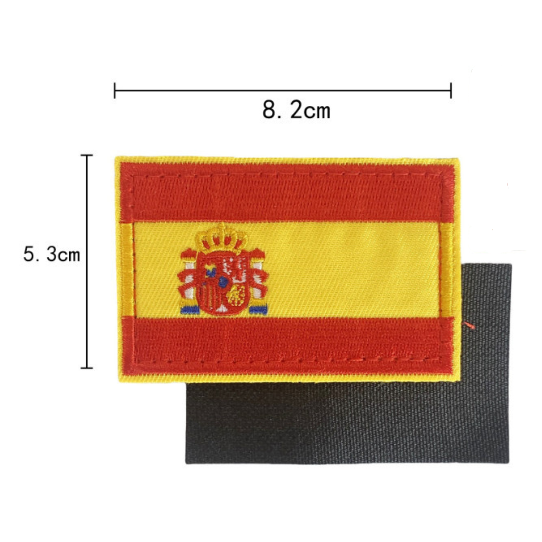 Parche  Bordado con Velcro Bandera España 8x5.4cm