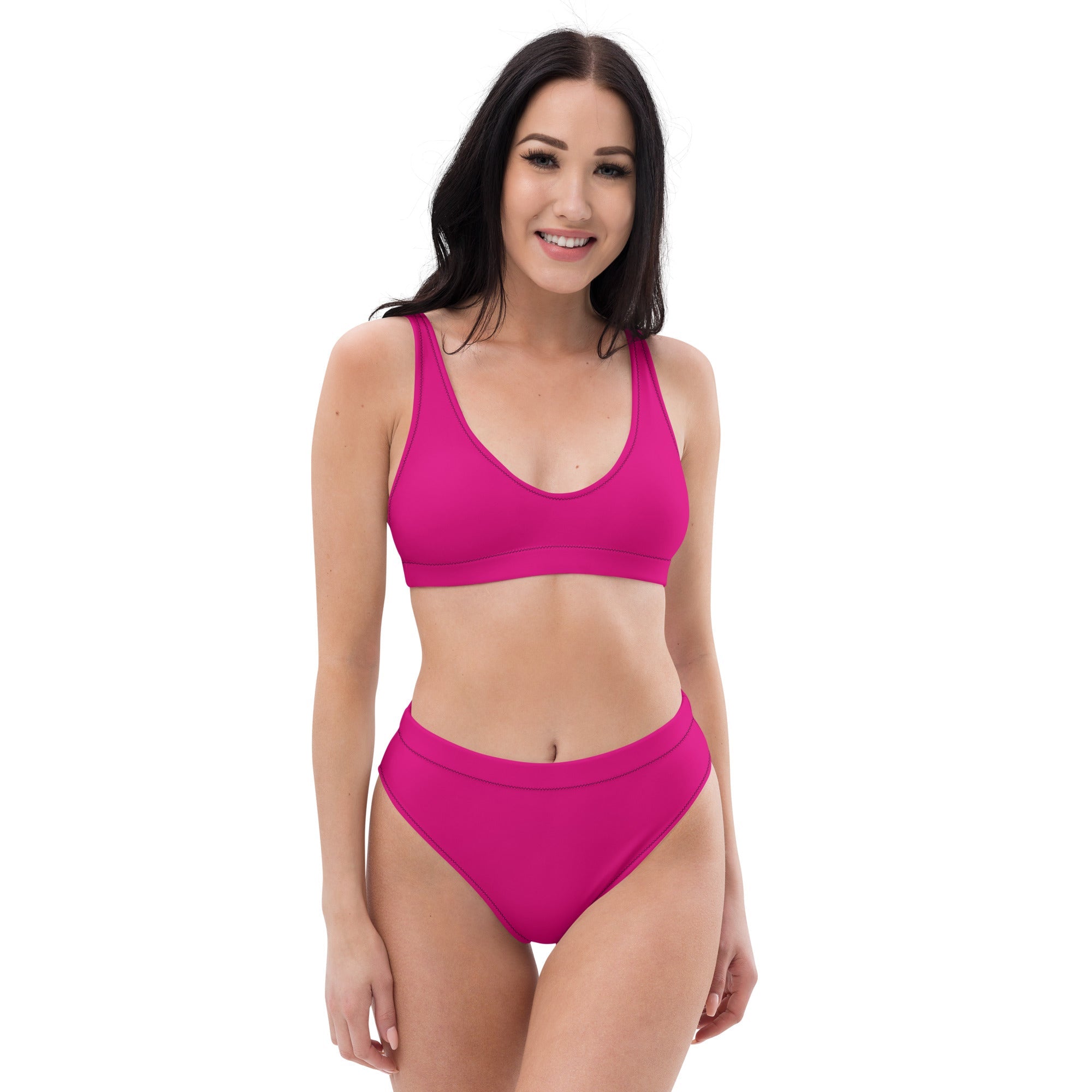 Comprar Bikini talle alto Fucsia rosa capote Bandera España La Flamenca de Borgoña Patricia Muñoz VOX