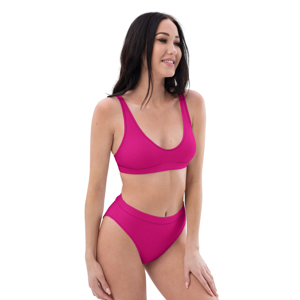 Comprar Bikini talle alto Fucsia rosa capote Bandera España La Flamenca de Borgoña Patricia Muñoz VOX