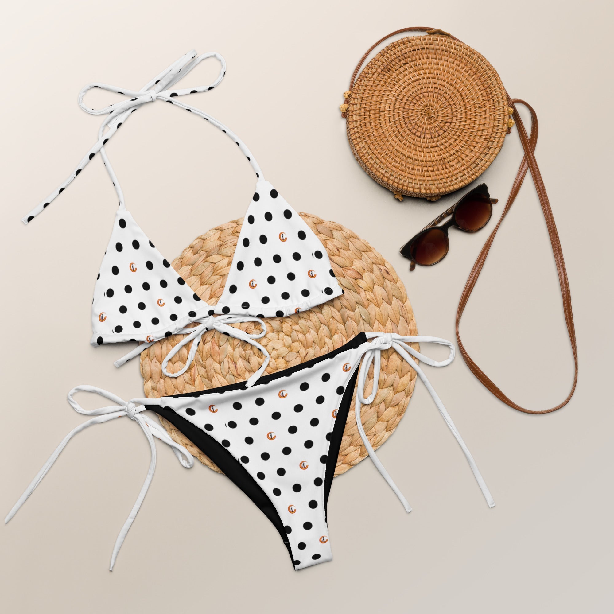 Bikini de triángulo Lunares La Flamenca de Borgoña - LaFlamencadeBorgoña