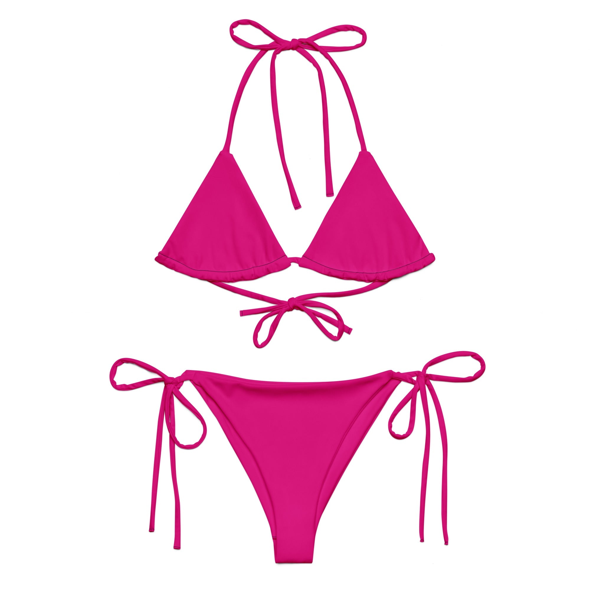 Comprar Bikini de triángulo Fucsia rosa capote Bandera España La Flamenca de Borgoña Patricia Muñoz VOX