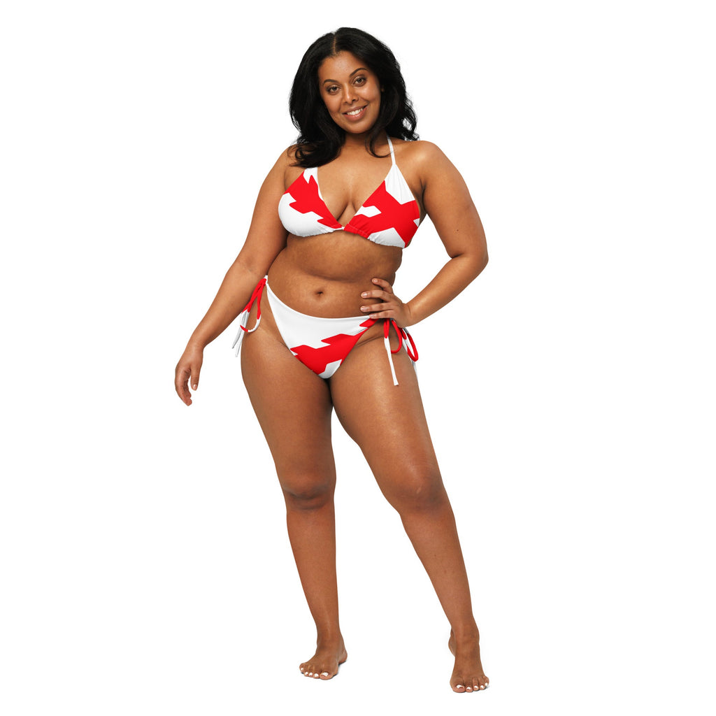 Bikini de triángulo Cruz de Borgoña - LaFlamencadeBorgoña