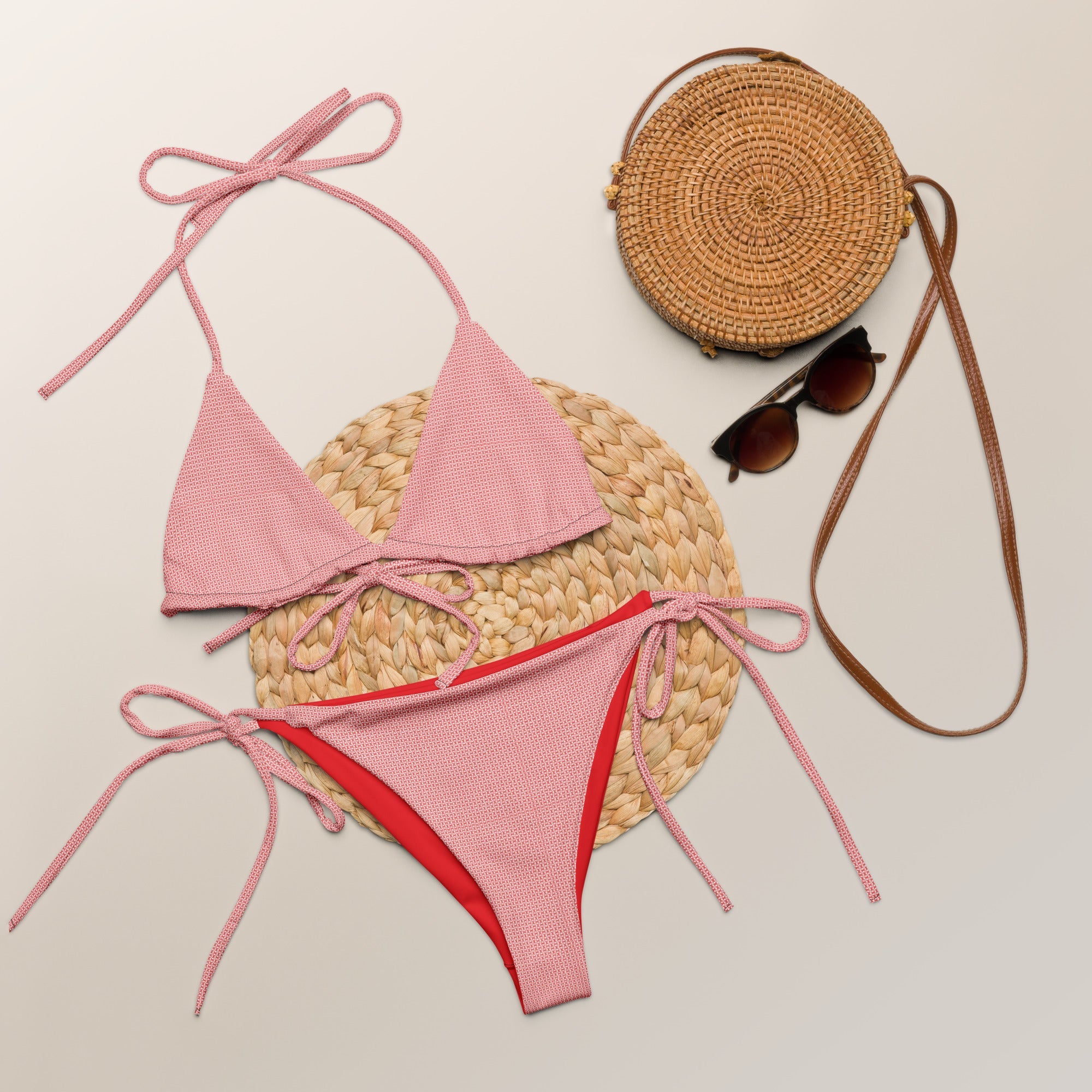 Bikini de triángulo Cruces de Borgoña - LaFlamencadeBorgoña