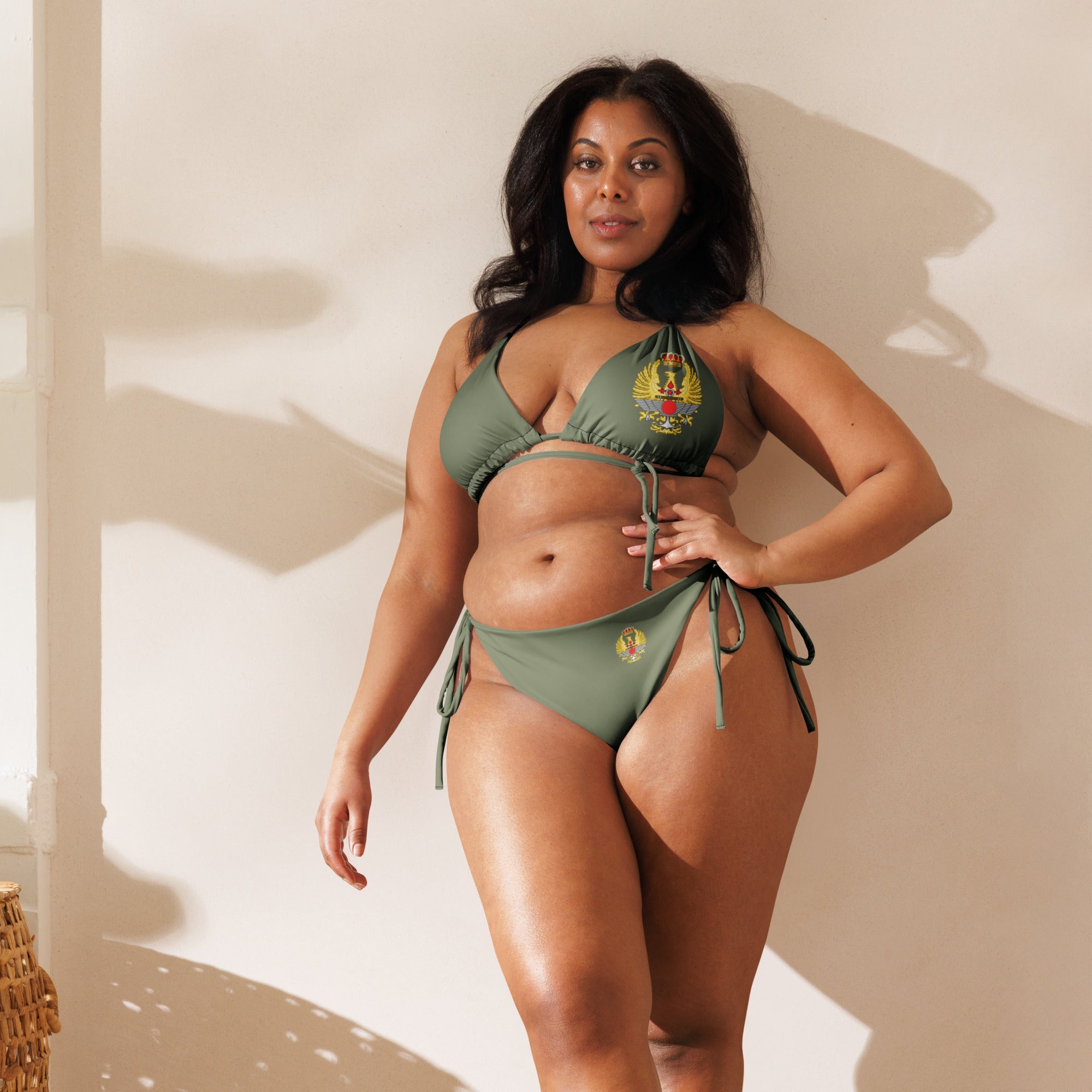 Bikini de triángulo Ejército Español - LaFlamencadeBorgoña