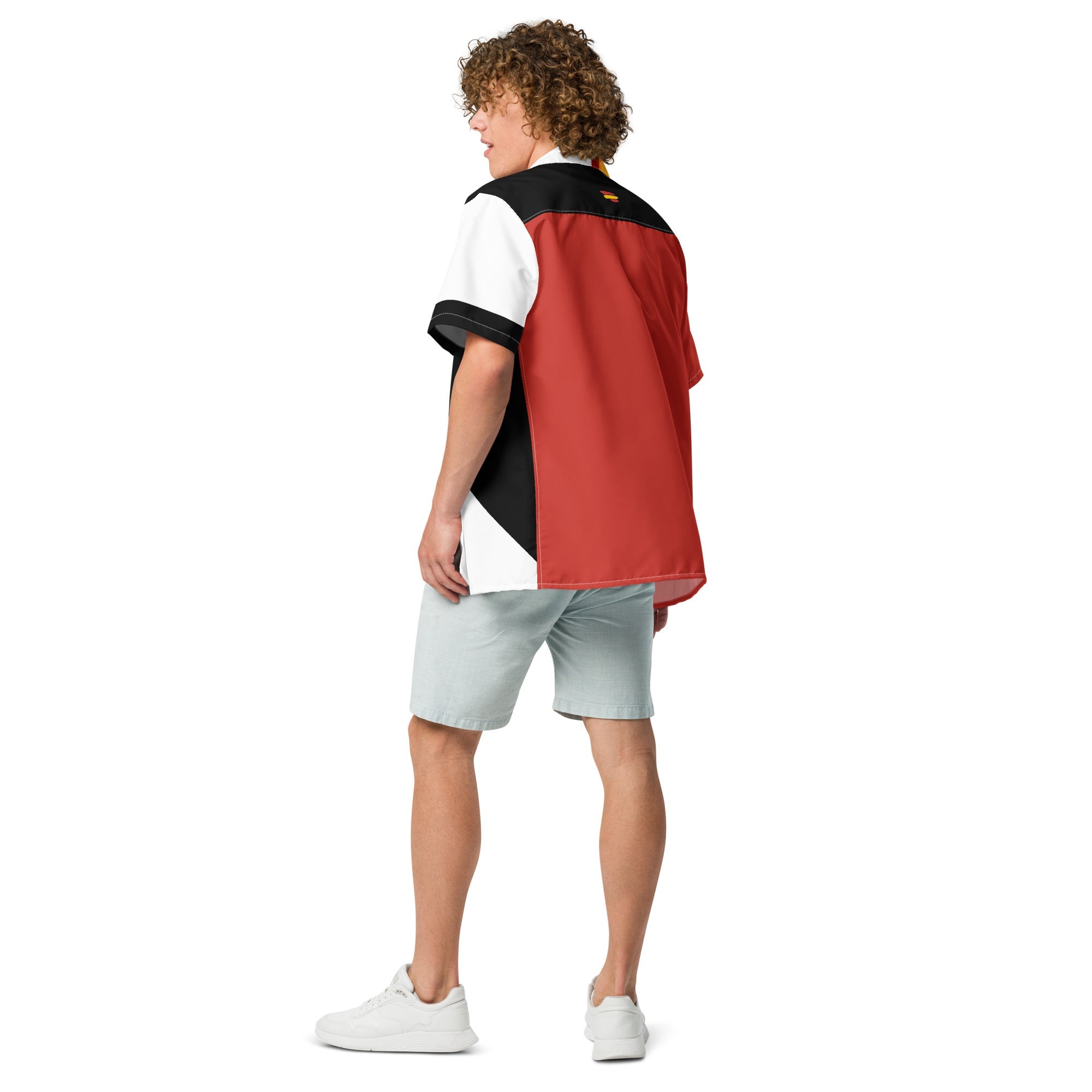 Comprar Camisa Cruz de Borgoña y Bandera España manga corta unisex Bandera España La Flamenca de Borgoña Patricia Muñoz VOX