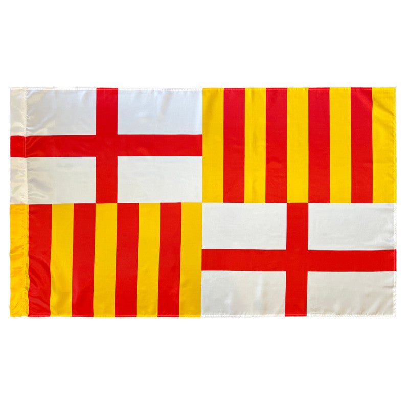 Bandera de la Ciudad de Barcelona 150x90 cm Satén