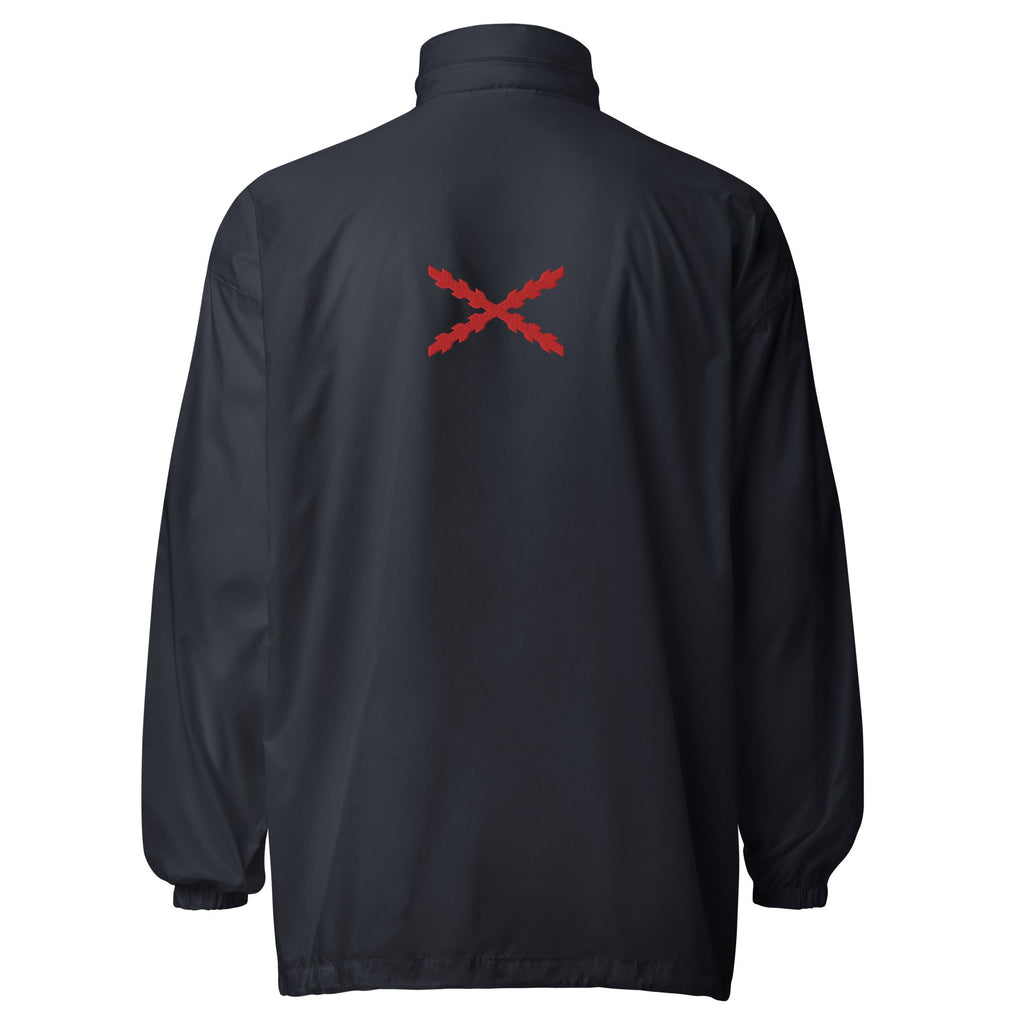 Cortavientos básico unisex Cruz de Borgoña - LaFlamencadeBorgoña