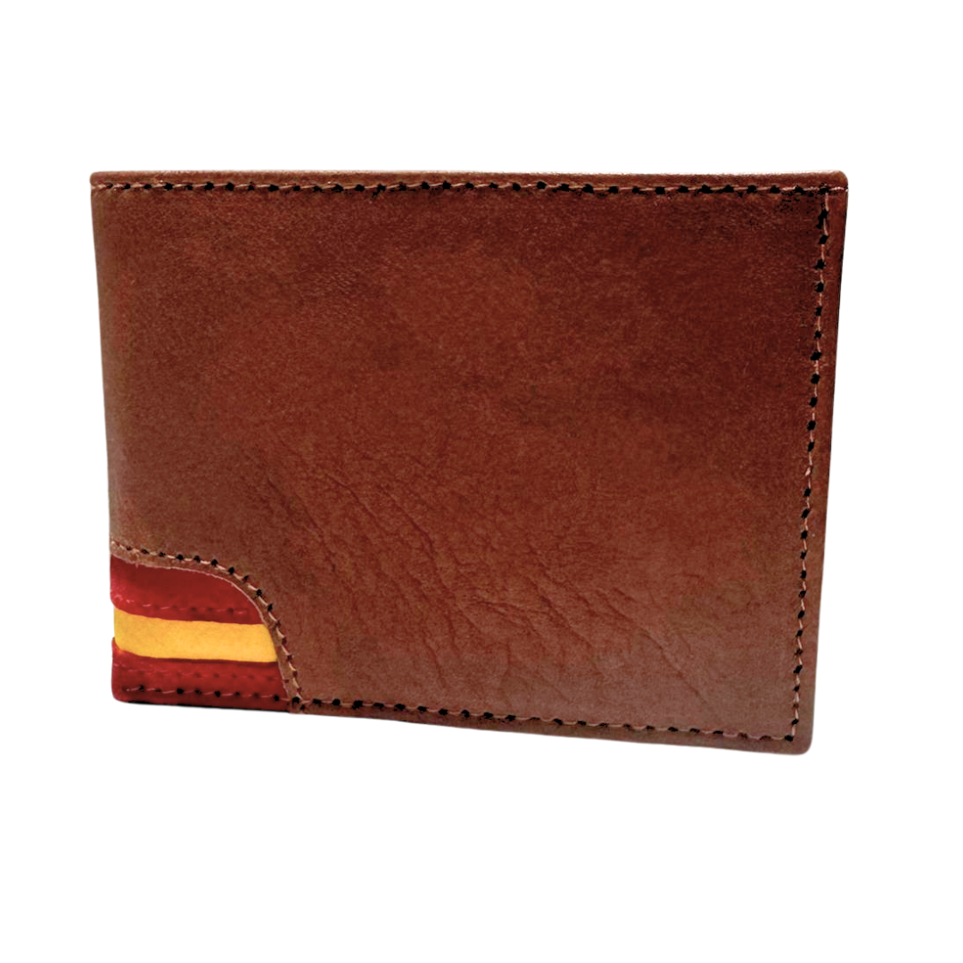 Cartera de España piel Ubrique esquina bandera España